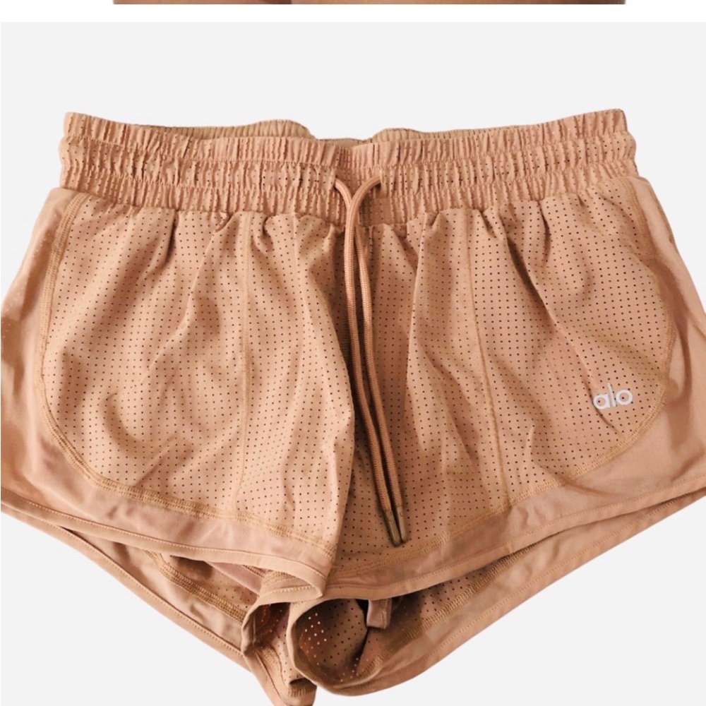 Alo Yoga Mesh and Jersey Shorts - built in shorts Dusty Rose Size XS - Picture 2 of 3